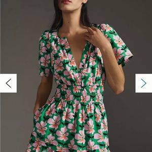 Anthropologie Somerset Mini Dress in Kelly Floral